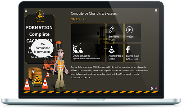 Outils technologiques pour passer le permis CACES